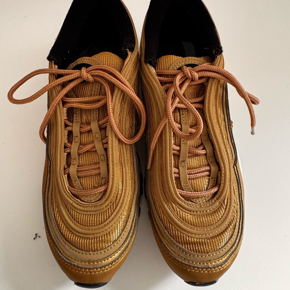 Nike Air Max 97 Gold Metallic.  In excellent used condition.